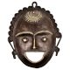Brass Mask  Of A Tribal Lad Laughing Face